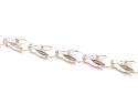 Silver Tulip Bracelet 8 Inch