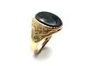 9ct Yellow Gold Heamatite Ring
