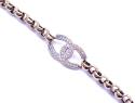 9ct Yellow Gold CZ 'CC' Bracelet