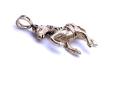 9ct Yellow Gold CZ Horse Pendant