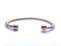 9ct Yellow Gold Solid Torque Bangle