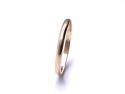 9ct Yellow Gold Wedding Ring 2mm