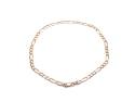 9ct Yellow Gold Figaro Anklet 10 inch