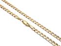 9ct Yellow Gold Flat Curb Chain 18 inch