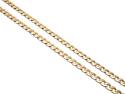 9ct Yellow Gold Flat Curb Chain 18 inch