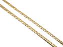 9ct Yellow Gold Flat Curb Chain 20 inch