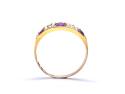 Victorian 15ct Rhodolite Garnet & Seed Pearl Ring
