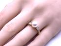 9ct Yellow Gold Freshwater Pearl & Diamond Ring