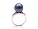 9ct Yellow Gold Pearl & CZ Ring