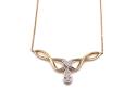 9ct Yellow Gold Diamond Necklet