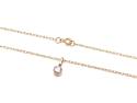 9ct Diamond Solitaire Pendant & Chain