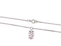 9ct White Gold Diamond Pendant & Chain