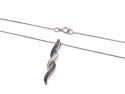 9ct Black Diamond Pendant & Chain