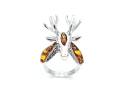 Amber Stag Head Ring