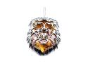 Amber Lion Head Pendant