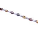 Multi Amber Fancy Bracelet 7.5 Inch
