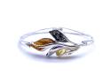 Multi Amber Leaf Bangle