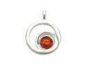 Amber Circle Pendant