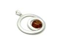 Amber Circle Pendant