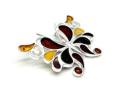 Multi Amber Butterfly Pendant