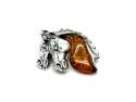 Amber Horses Pendant