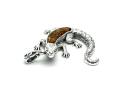 Amber Comodo Dragon Pendant