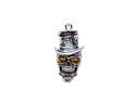 Amber Steam Punk Style Skeleton Pendant