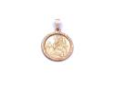 9ct Yellow Gold St Christopher Pendant