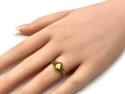 9ct Yellow Gold Peridot Solitaire Ring
