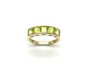 9ct Yellow Gold Peridot 5 Stone Ring