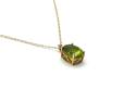 9ct Yellow Gold Peridot Pendant & Chain