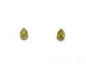 9ct Yellow Gold Peridot Stud Earrings