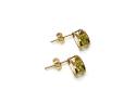 9ct Yellow Gold Peridot Stud Earrings