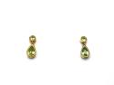 9ct Yellow Gold Peridot Drop Earrings