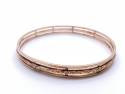 9ct Rose Gold Patterned Bangle