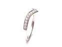 9ct White Gold Diamond Shaped Eternity Ring 0.25ct