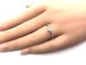9ct White Gold Diamond Shaped Eternity Ring 0.25ct