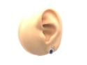 9ct Sapphire & Diamond Cluster Earrings 0.20ct