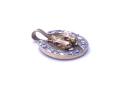 9ct Yellow Gold CZ Horseshoe Pendant