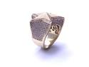 9ct Yellow Gold CZ Star Ring