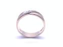 9ct Yellow Gold Diamond Crossover Ring