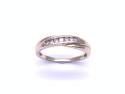 9ct Yellow Gold Diamond Crossover Ring