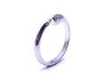 9ct White Gold Diamond Crossover Ring