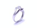 9ct White Gold Shaped Diamond Ring