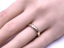 9ct Yellow Gold Diamond Dot Ring