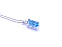 9ct Blue Topaz Pendant & Chain