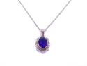 9ct Amethyst Pendant & Chain