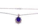 9ct Amethyst Pendant & Chain