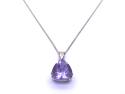 9ct Amethyst Pendant & Chain