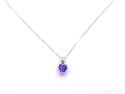9ct Amethyst Pendant & Chain